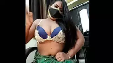 Hot cousin in transparent saree showing her milky white boobs and talking dirty boobs part 3