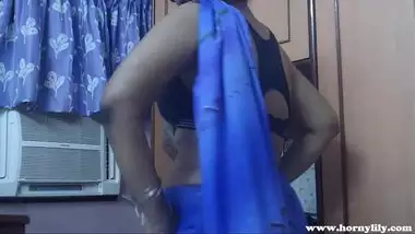 Horny Lily In Blue Sari Desi Babysitter Sex Vid