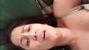 Hot sex video of a cuckold recording his GF taking a BBC