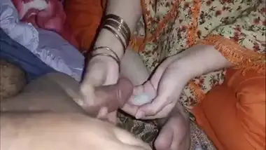 Wife makes her paralyzed husband cum with an Indian blowjob